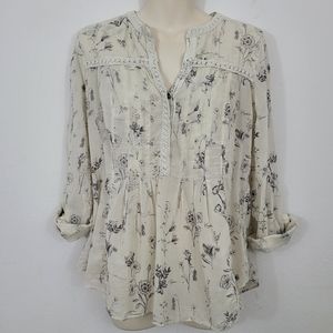 Anthropologie Maeve Floral Longsleeve Top 4